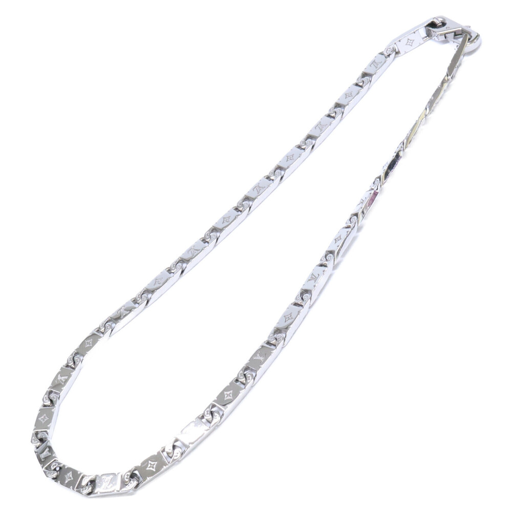 LOUIS VUITTON Louis Vuitton 2024 Model M00919 Monogram Tie-Up Necklace Silver...